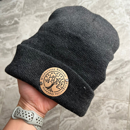 Custom Company Beanie - Raised Badge - Design Your Own