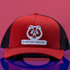 Gorras personalizadas con insignia de empresa y logotipo - Gorra de camionero de malla - Diseño de una sola capa con revestimiento en polvo